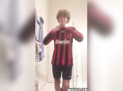 Curly horny boy