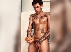 Dylan shower jerking and cum compilation