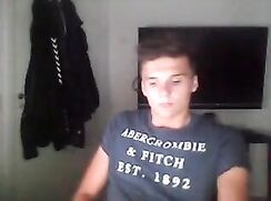 hot straight twink shows ass and cock