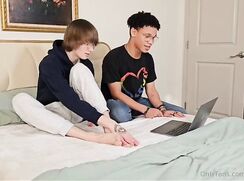 shaggy teen fucks teen with dreads