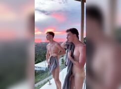 Beautiful boys, beautiful sky