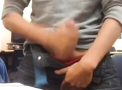 Jerk & cum in empty univ classroom twink cam porn