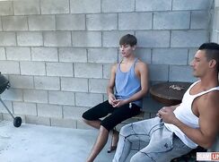 Family Time - Backyard Boys Action Gay Porn