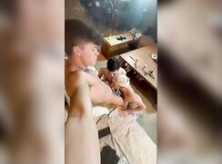 hot threesome twink sex session