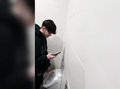 Straight Lad Plays With Himself At The Urinal Cam Porn