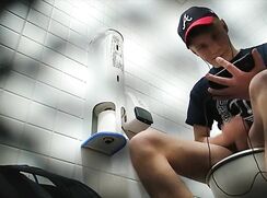 publiic toilet jerkoff