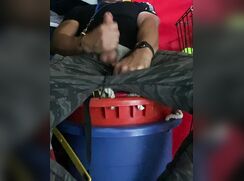 Horny PE Teacher JockDad87 Busts a Nut Between Classes