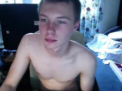 cute blonde chating jo in his bedroom