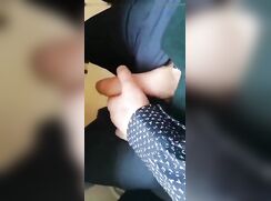 Teen jerking off in public school classroom