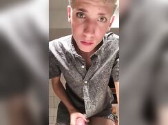 A103. Webcam boy wanks huge dick