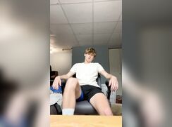 verbal angry master exposes his feet