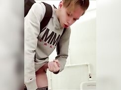 bathroom boy wank twink porn