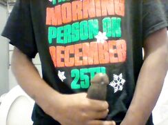 [ABX][My Archive][0211] A black boy jerks off in the toilet