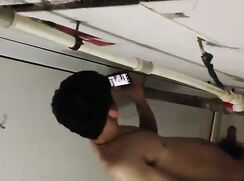 Watching porn in shower