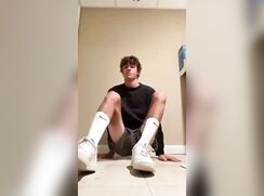 Boy shows you his soles