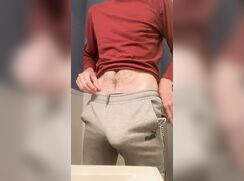 Guy pulls his pants down and cums gay porn tube