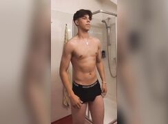 Short vid boy with cross necklace strips