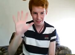 Ginger College Guy Wanks & Cums Ass Play - AI Enhanced