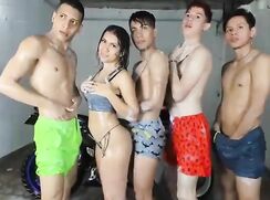 Bisexual Latino Webcam Ends With Piss