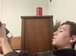 Hot Young Boy Wank and Cum with Male Masturbator SexToy