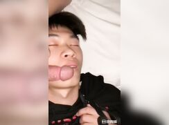 Guy gets fucked and creampied while he sleeps