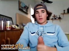 Straight Football Captain gets his cock out