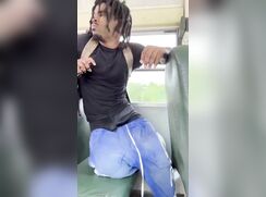 Hot black dude on the bus