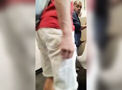 Public toilet fun Exhibition at its best gay porn