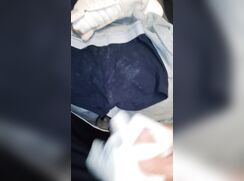 Spunk Boy Adds To His Stained Pants