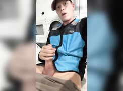 Amazon worker working his package
