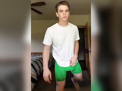 cute guy striping boxer jo show