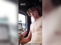 Blonde Hottie Busts in Car