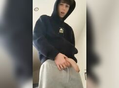 Just a Twink Showing off his BIG Cock - No Cum