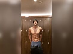 locker room bulge asian euro guy