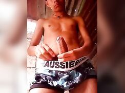 Aussiebum big dick Asian boy wanks (no cum)