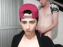 Gay boys suck and fuck on cam