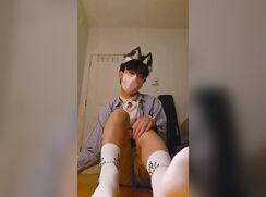 BoyWhite Socks Swallow Spunk