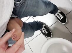[ABX][5][803] - Cum in a public restroom at work