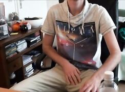 [ABX][5][817] - Me wanking and cumming all over my body