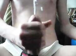 [OC][Old clips][B25] Twink nice big cumshot