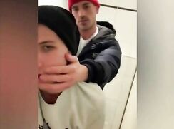 gay twink slut fucked in college bathroom