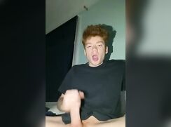 Ginger twink cums everywhere