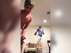 cute fit american football player jo