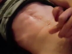 [ABX][5][899] - Twink boy squirts sweet cum load on his belly