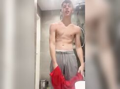 Lewis B Undressing Flex Strip Gay Porn