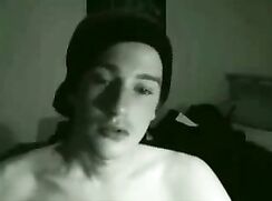 cute blonde cumming on chest ,vintage cam porn