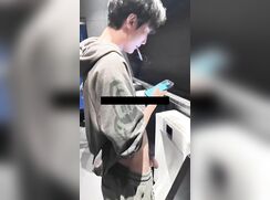 male is pissing in the toilet found boys porn