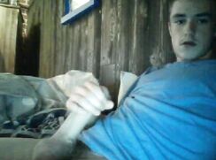 cute amazing big cock wanking off on his bed porn boys