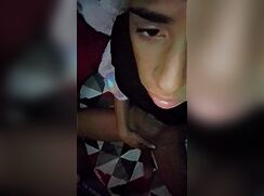 In my room alone playing with my dick