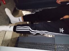 Boy Soft Cock Trackiies White Socks